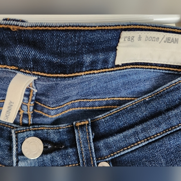 Rag & Bone Blue skinny jeans SIZE 26 - Picture 2 of 4
